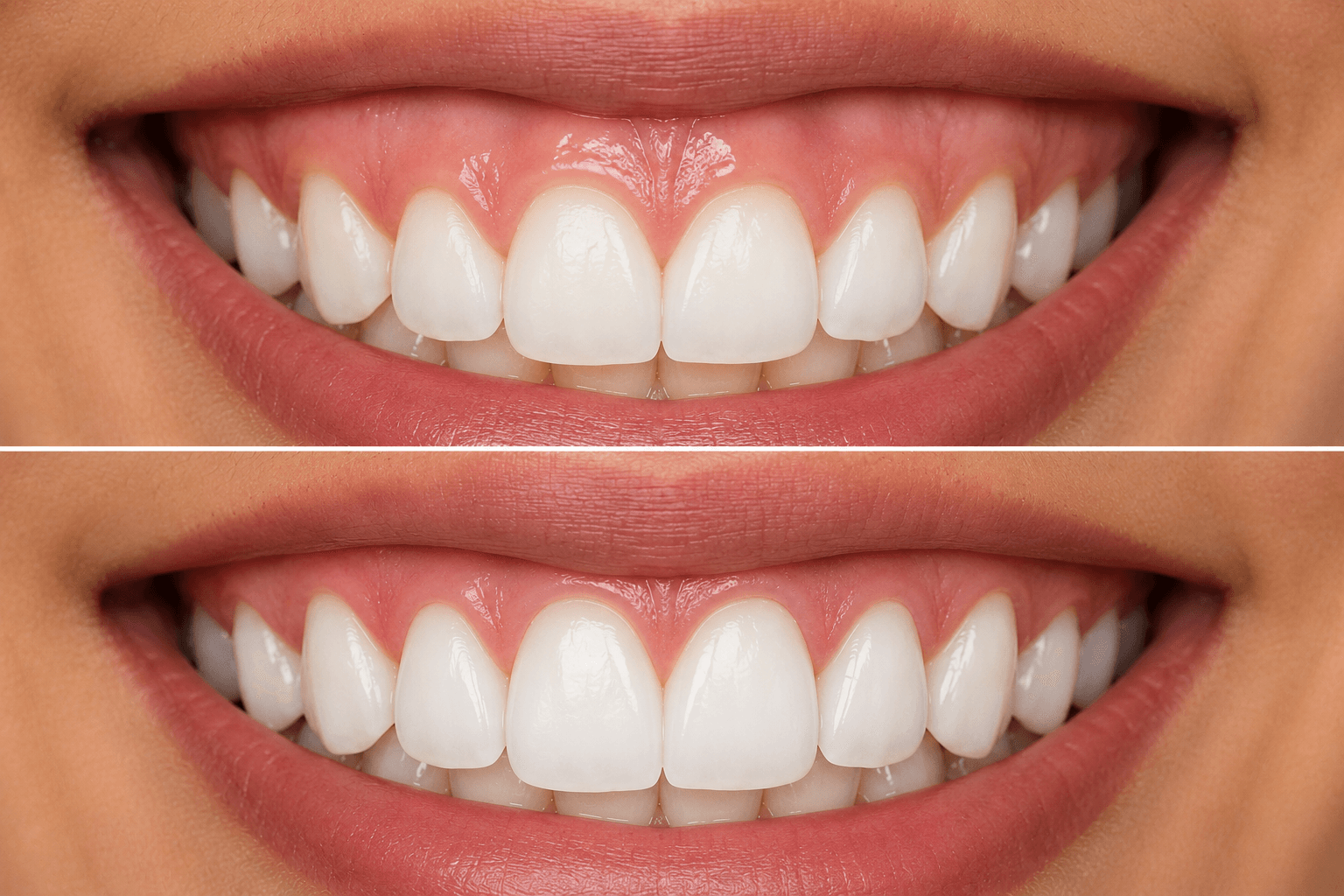 Patient smile exhibiting healthy gum shapes and borders